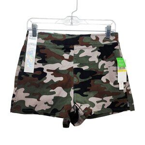 Camo Print Womens Shorts By Tinseltow Size M Elastic Waist  Pockets
